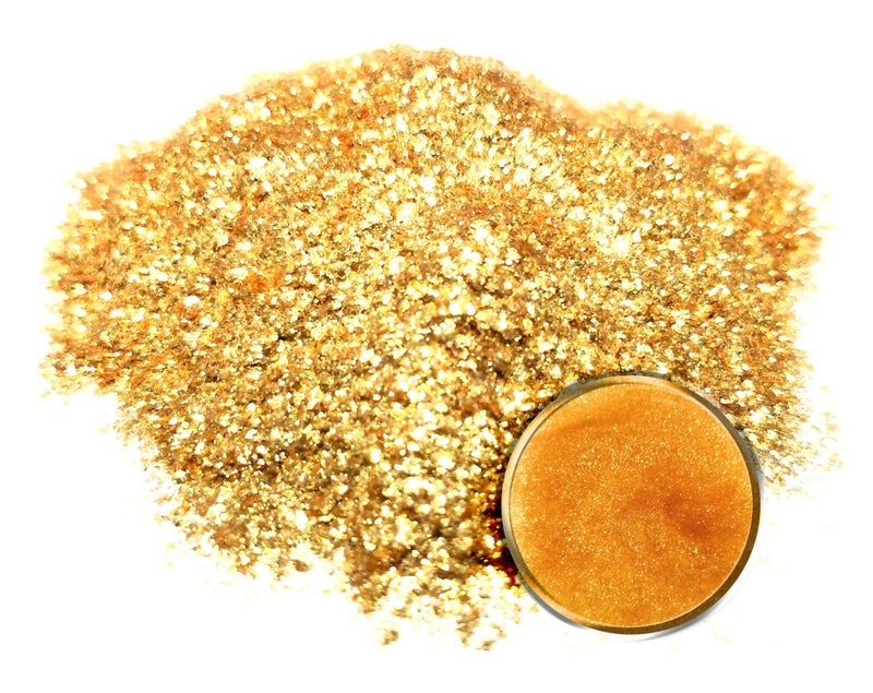 Eye Candy Pigments Premium Gold Mica Powder - 14k Nugget Gold (25gr) - for Epoxy, Resin, Soap, Paint, Woodworking, Acrylic Pouring, Bath Bombs, Fishing Lures - DIY Arts and Crafts Additive - Image 2
